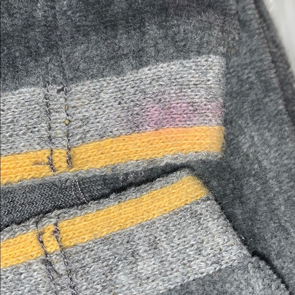 Vince Velour Wide Leg Side Stripe Track Pant Medium Grey Size Small - Picture 7 of 10